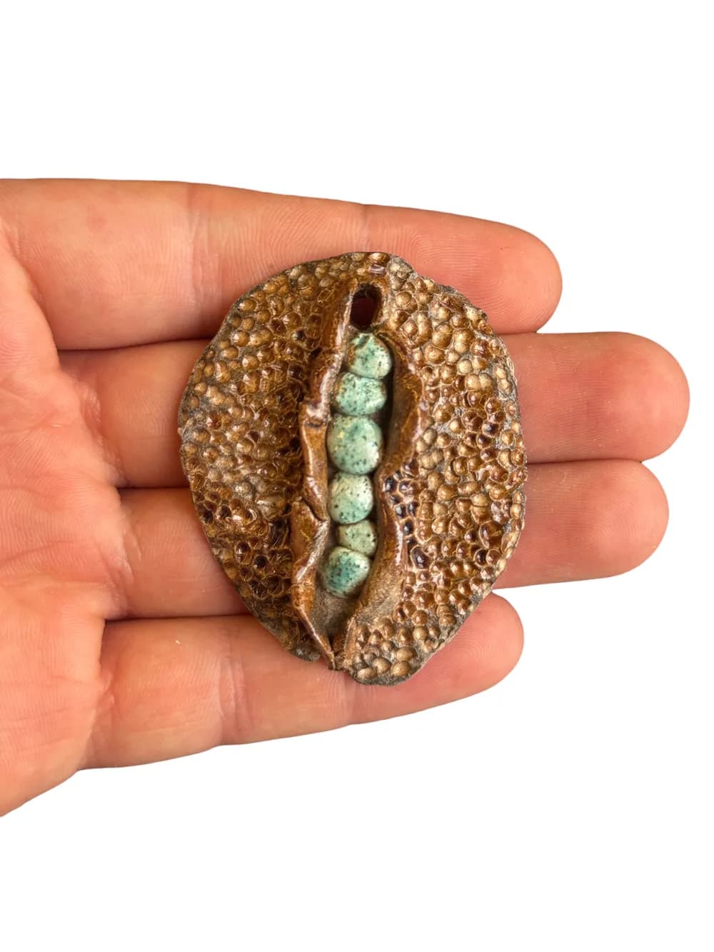 Namaste El Yapımı Seramik Charm