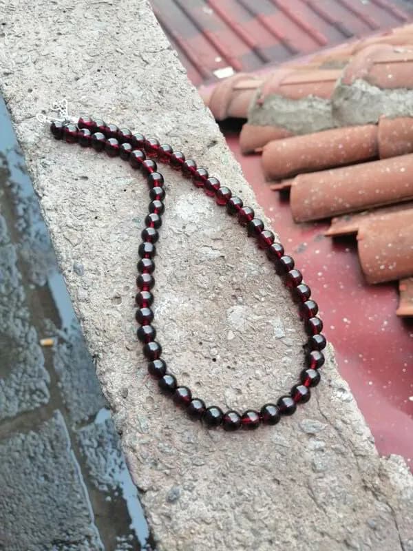 Klasik Kül Boncuk Dizi Kolye 1