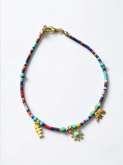Renkli Boncuk Noel Charm Halhal 1