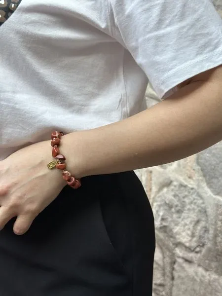 Etnik Koyu Kırmızı Boncuk Bileklik 1