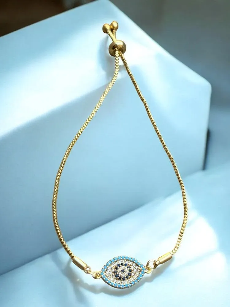 Klasik Kristal Taş Sarkıtlı Bileklik 1