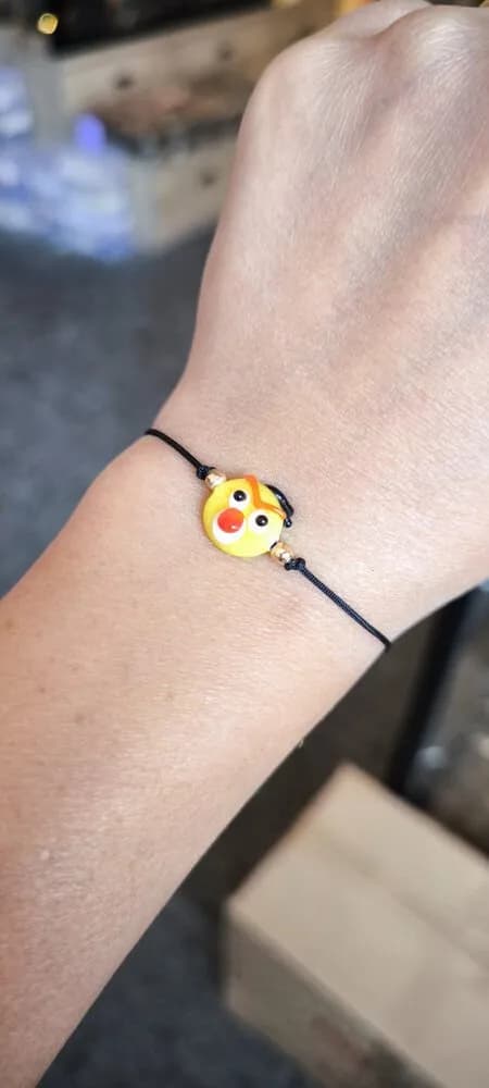 Sarı Smiley Emoji Bileklik 1