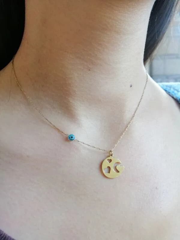 Turkuaz Taş Charm Kolye 1