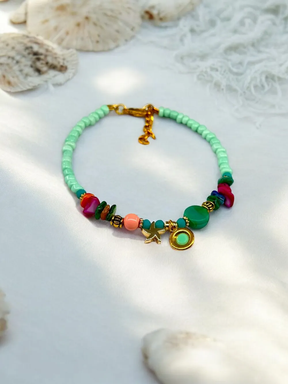 Bohem Pastel Yeşil Halhal 1