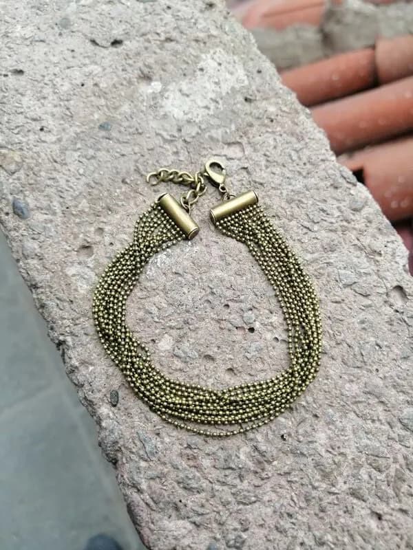 Altın Mesh Metal Bileklik 1